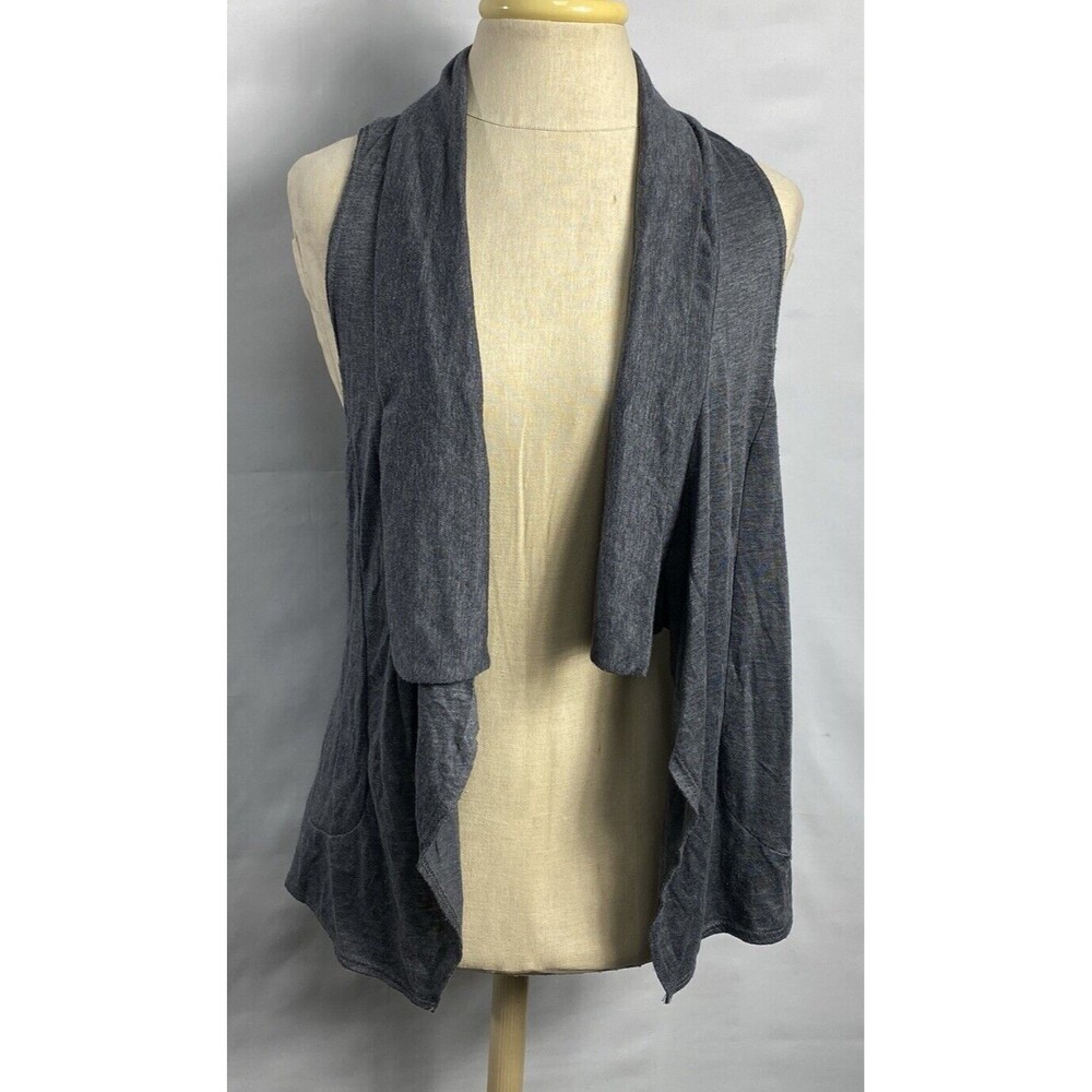 Willow And Clay Open Cardigan Sleeveless Size M Gray